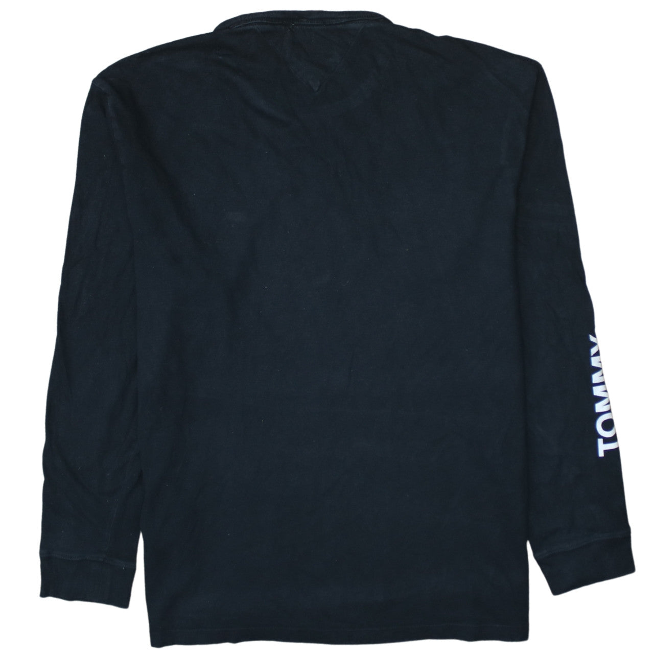 Tommy Jeans Men's Black XL Long Sleeve Cotton Regular Fit Top
