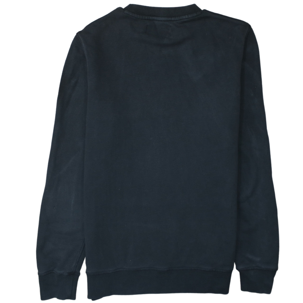 Calvin Klein Jeans Men Black Large Crew Neck Cotton Sweatshirt