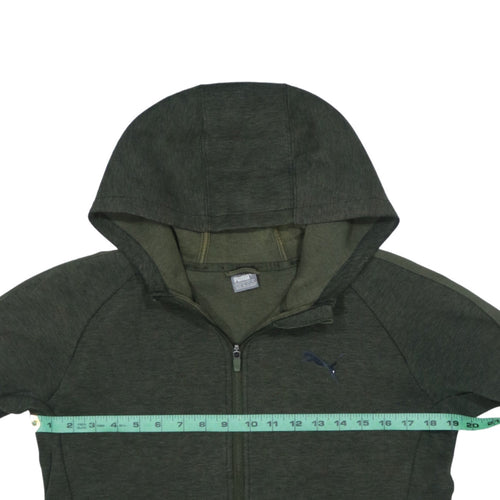 Puma Boys Green Full Zip Hoodie 14 Years Hooded Sweatshirt