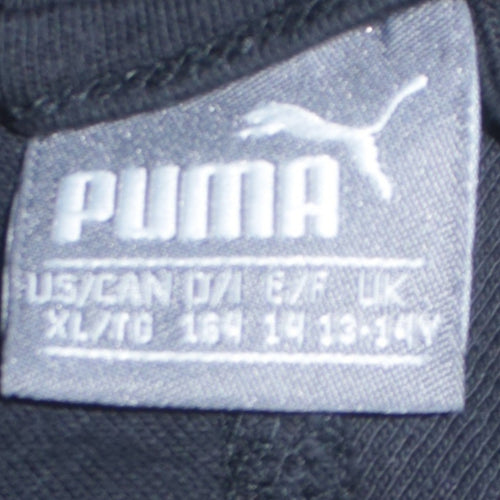 Puma Boys Black AC Milan Full Zip Hoodie 13-14 Years Football Sweatshirt