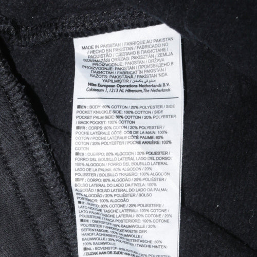 Nike Men's Black Regular Fit Sweatpants M Fleece Trousers