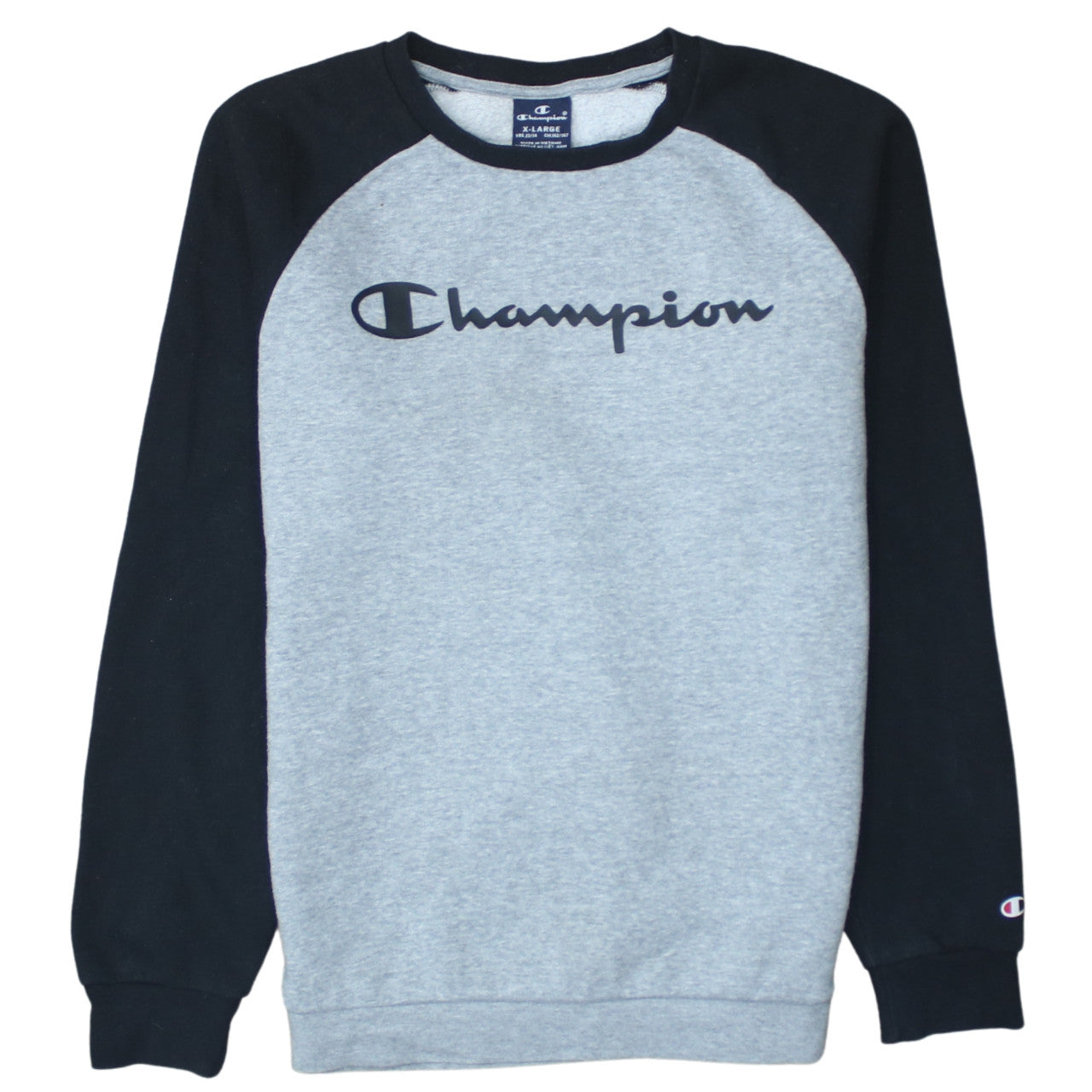 Champion Boys Grey & Black Pullover Sweatshirt 13-14 Years Regular Fit