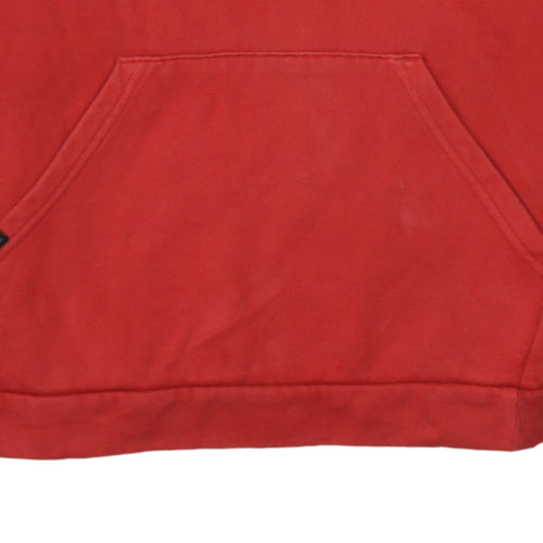 Puma Boys Red Pullover Hoodie 15-16 Years Fleece Graphic Print Sweatshirt
