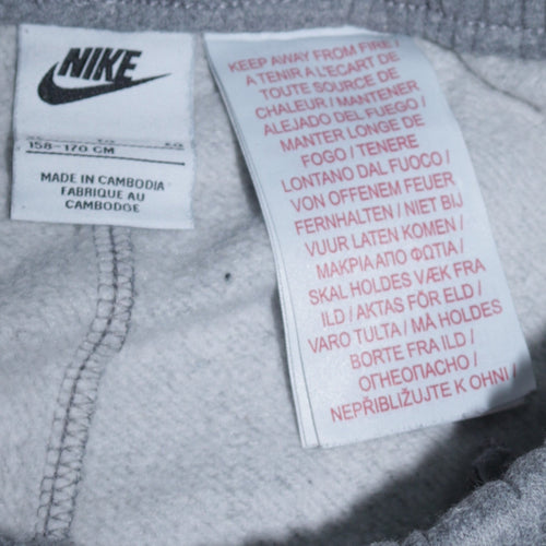 Nike Boys Grey Jogger Sweatpants 14 Years Regular Fit Fleece Activewear