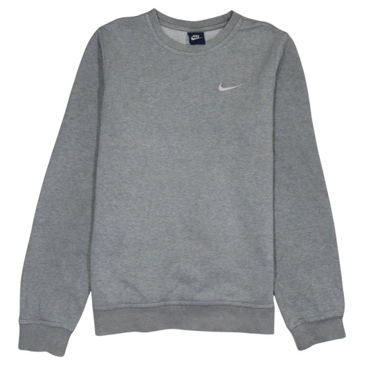 Nike Men's Grey Crew Neck Pullover Sweatshirt Size S Regular Fit