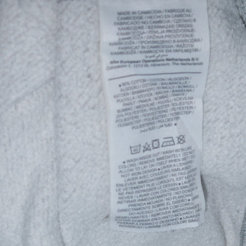 Nike Men's Grey Crew Neck Pullover Sweatshirt Size S Regular Fit