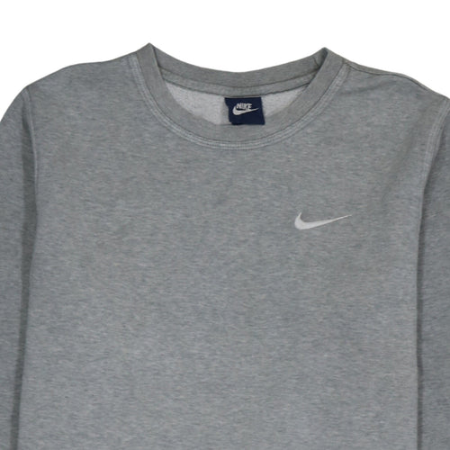 Nike Men's Grey Crew Neck Pullover Sweatshirt Size S Regular Fit