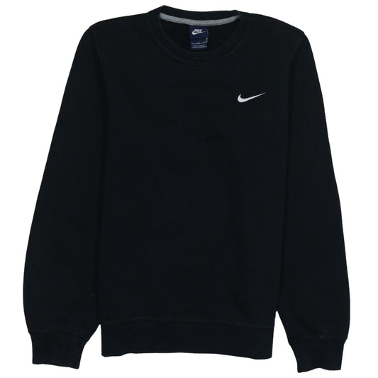 Nike Men's Black Small Pullover Crew Neck Fleece Sweatshirt