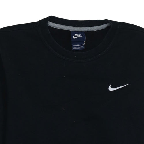 Nike Men's Black Small Pullover Crew Neck Fleece Sweatshirt