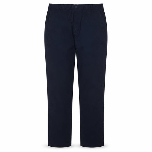 Front view of Puma Men's Blue Chino Trousers 36x32 Straight Fit Cotton Blend