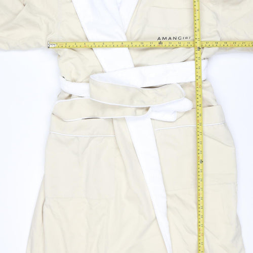Monarch Cypress Women Beige Fleece Kimono Robe M