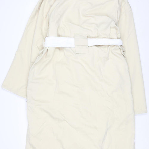 Monarch Cypress Women Beige Fleece Kimono Robe M