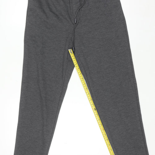 ZARA Men’s Grey Jogger Trousers Size S Elastic Waist Casual