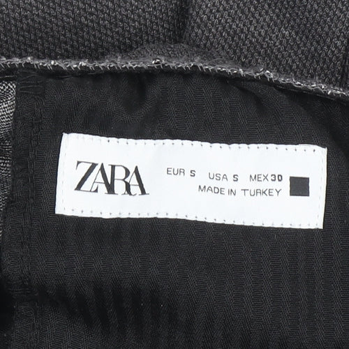 ZARA Men’s Grey Jogger Trousers Size S Elastic Waist Casual