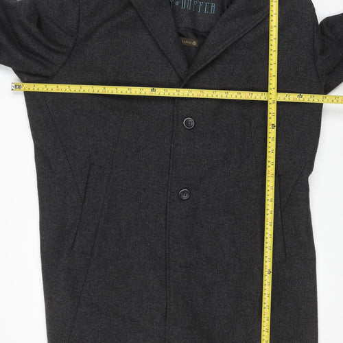 Saint George by Duffer Men's Charcoal Wool Overcoat XXL Classic Style