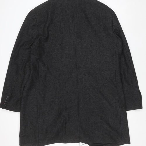 Saint George by Duffer Men's Charcoal Wool Overcoat XXL Classic Style