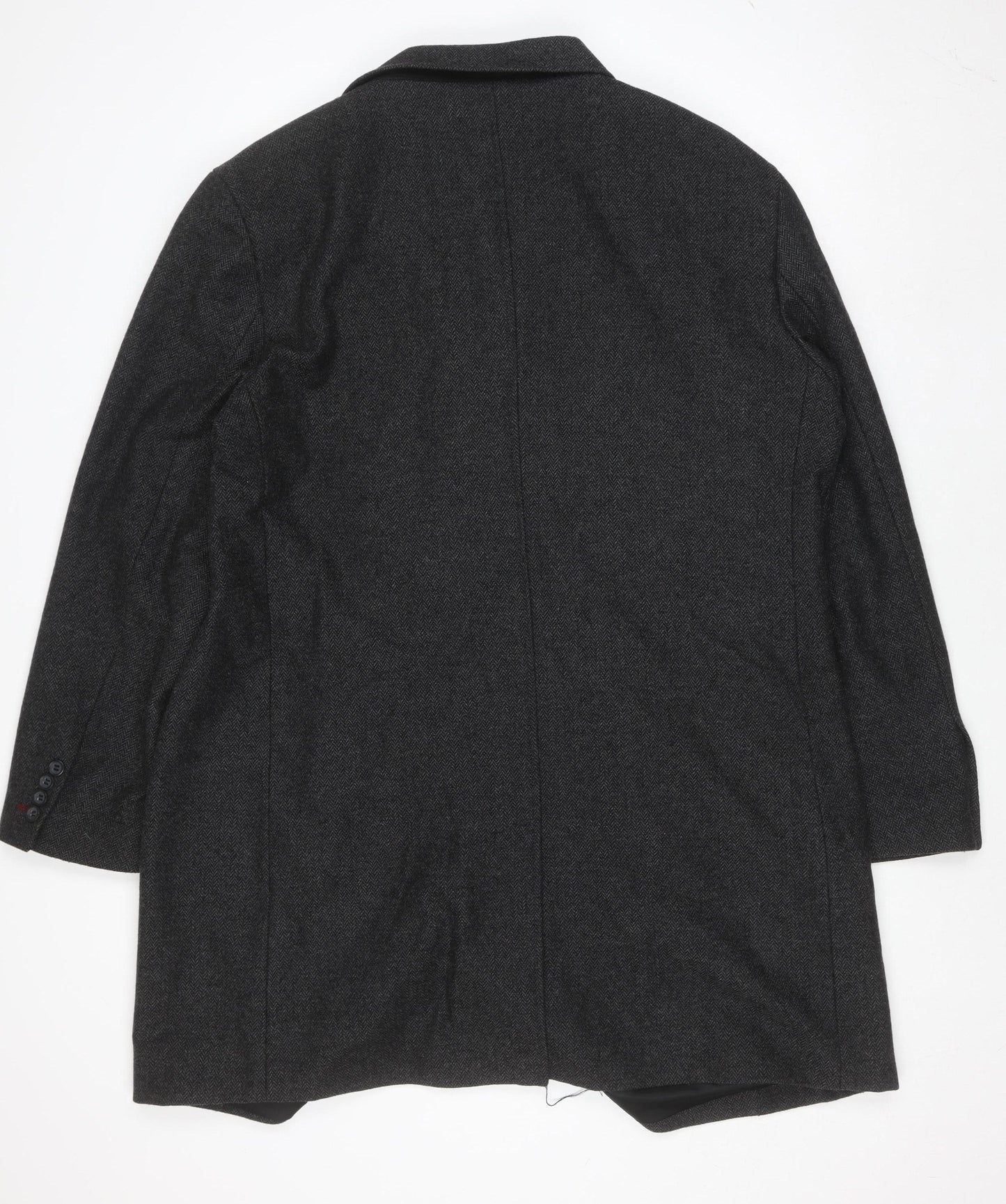 Saint George by Duffer Men's Charcoal Wool Overcoat XXL Classic Style
