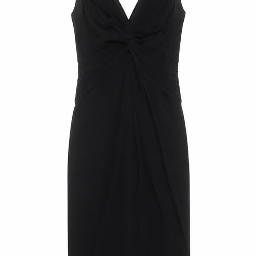 Coast Women’s Black Size 8 V-Neck Sleeveless Sheath Cocktail Dress