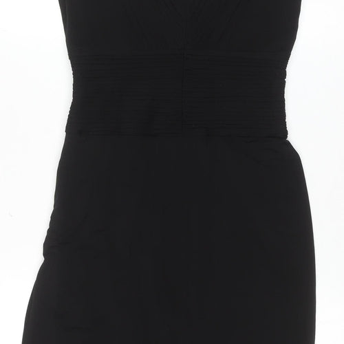 Coast Women’s Black Size 8 V-Neck Sleeveless Sheath Cocktail Dress