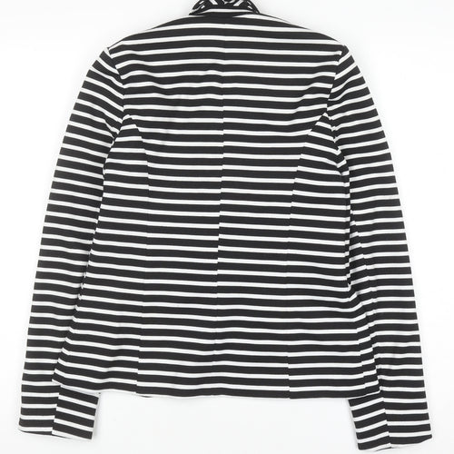 Atmosphere Women’s Black White Striped Blazer Size 10