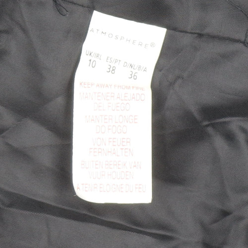 Atmosphere Women’s Black White Striped Blazer Size 10