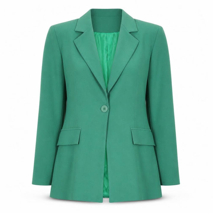 Boohoo Women’s Green Long Sleeve Blazer Jacket UK 12