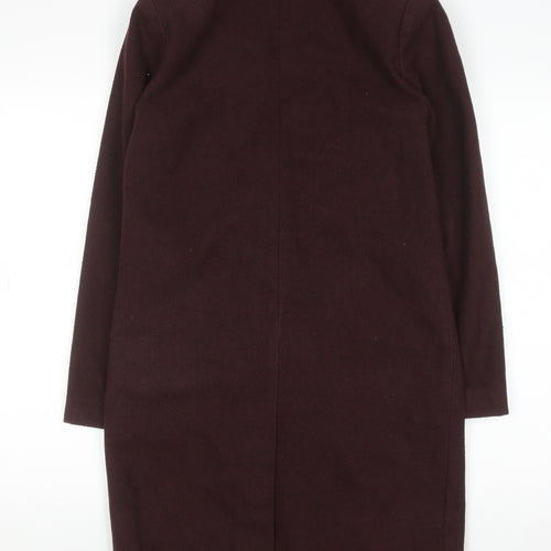 New Look Women's Brown Wool Blend Mid-Length Blazer Coat UK 6