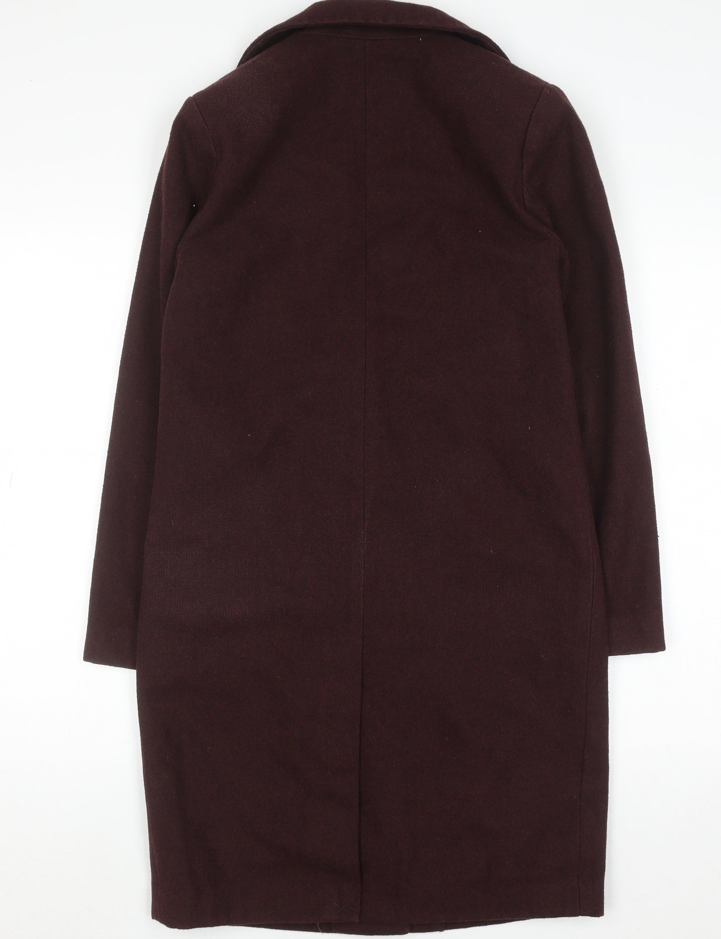 New Look Women's Brown Wool Blend Mid-Length Blazer Coat UK 6