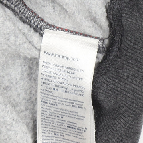 Tommy Hilfiger Denim Mens Grey Logo Crew Neck Sweatshirt Size M