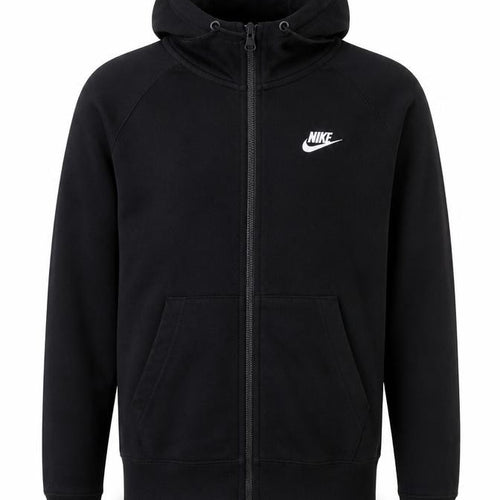 Nike Men's Black Small Full Zip Hoodie Fleece Sweatshirt