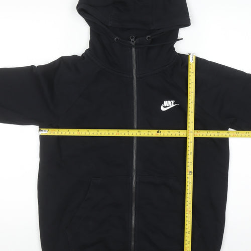 Nike Men's Black Small Full Zip Hoodie Fleece Sweatshirt