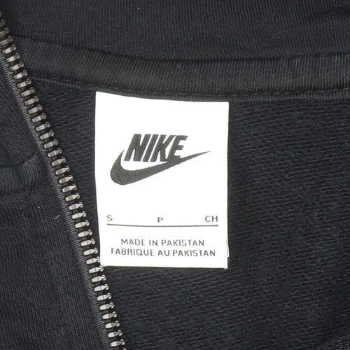 Nike Men's Black Small Full Zip Hoodie Fleece Sweatshirt