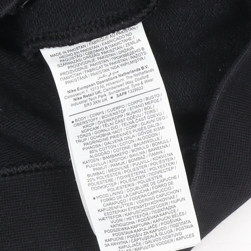 Nike Men's Black Small Full Zip Hoodie Fleece Sweatshirt