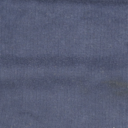 Stafford Men's Blue 1/4 Zip Cotton Sweatshirt - Size L