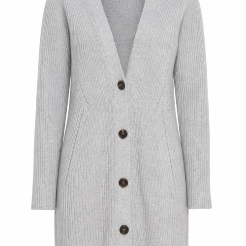 Banana Republic Women’s Grey V-Neck Longline Cardigan XS