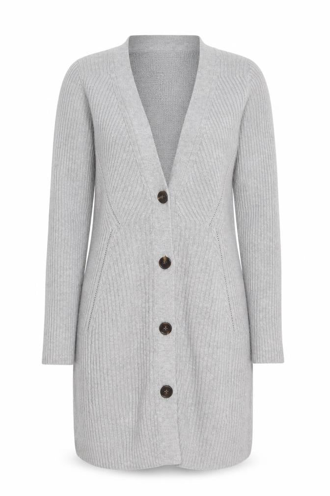 Banana Republic Women’s Grey V-Neck Longline Cardigan XS