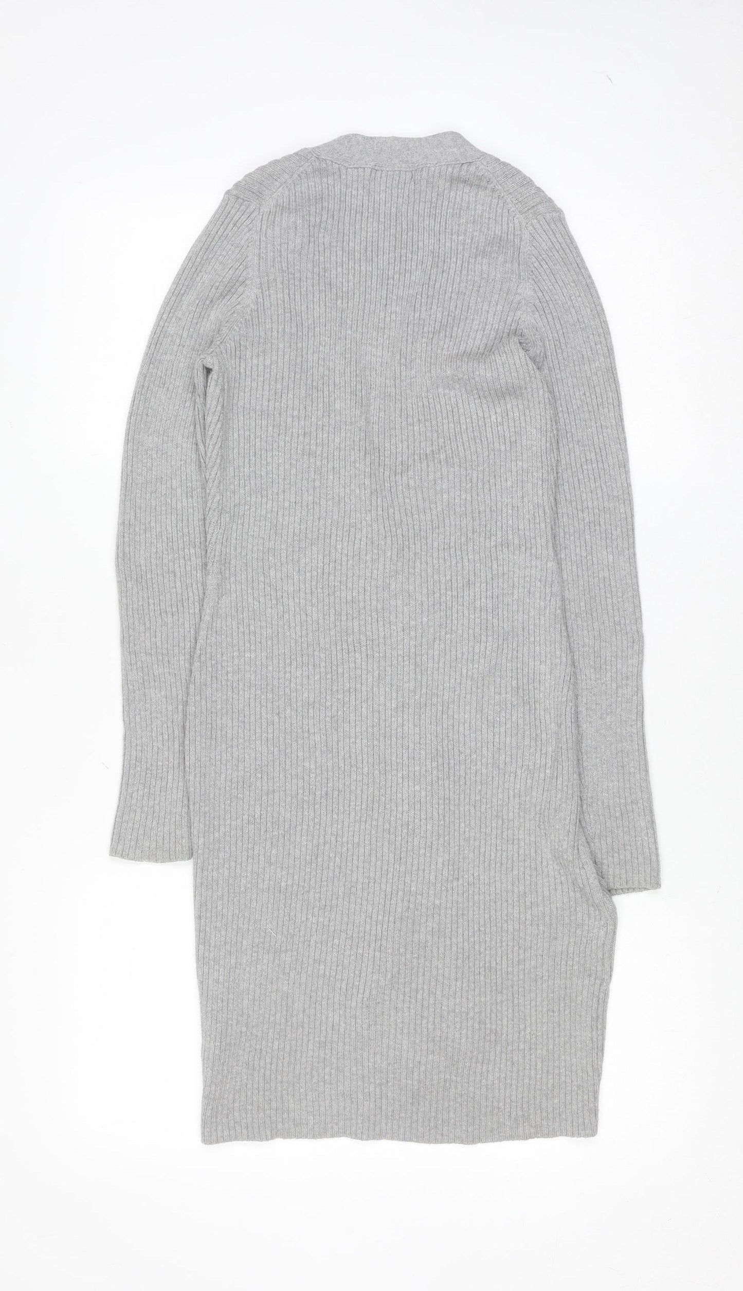 Banana Republic Women’s Grey V-Neck Longline Cardigan XS