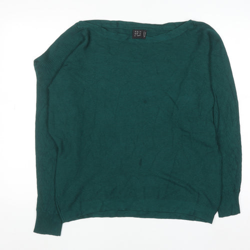 Editor's Cut Women's Green Size 16 Boat Neck Knit Jumper