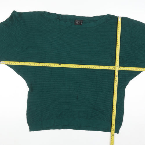 Editor's Cut Women's Green Size 16 Boat Neck Knit Jumper