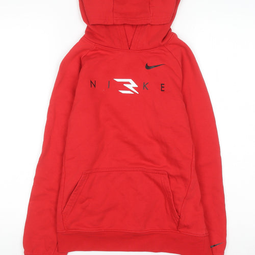Nike 3Brand Boys Red Pullover Hoodie 12-13 Years Cotton Blend