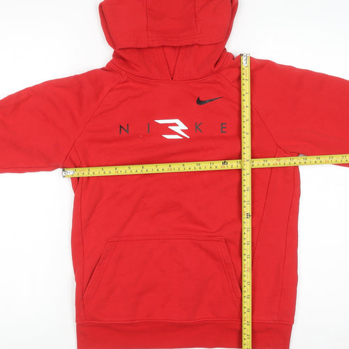 Nike 3Brand Boys Red Pullover Hoodie 12-13 Years Cotton Blend