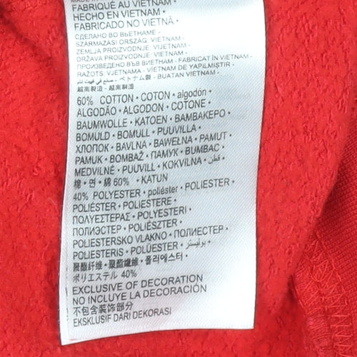 Nike 3Brand Boys Red Pullover Hoodie 12-13 Years Cotton Blend