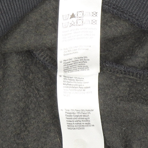 AC/DC Women's Black Crew Neck Pullover Sweatshirt UK 8