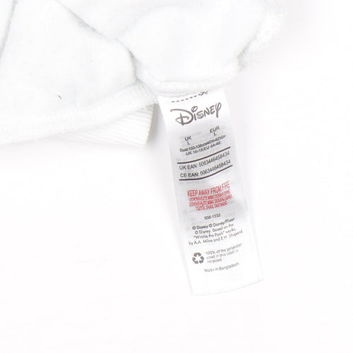 Disney Women’s White Mickey Mouse Winter Sweatshirt Size L
