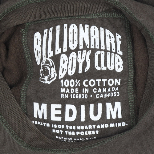 Billionaire Boys Club Mens Brown Medium Pullover Sweatshirt Logo Graphic
