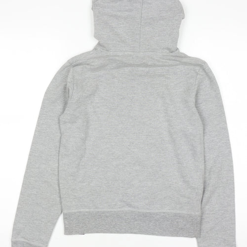 Lonsdale London Boys Grey Pullover Hoodie Size 8 Cotton Blend