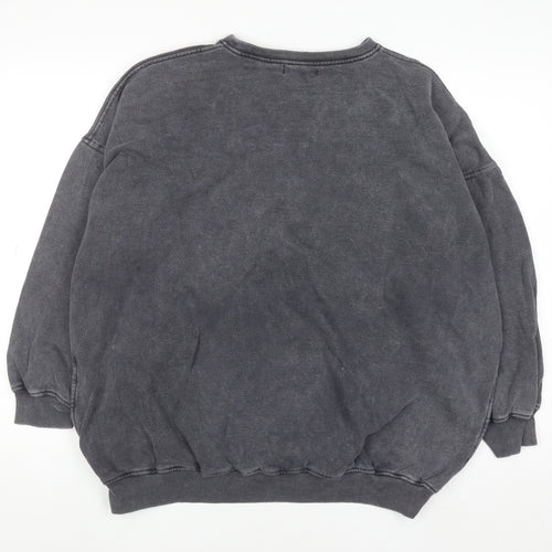 Motel Women’s Grey Angel Graphic Pullover Sweatshirt Size S