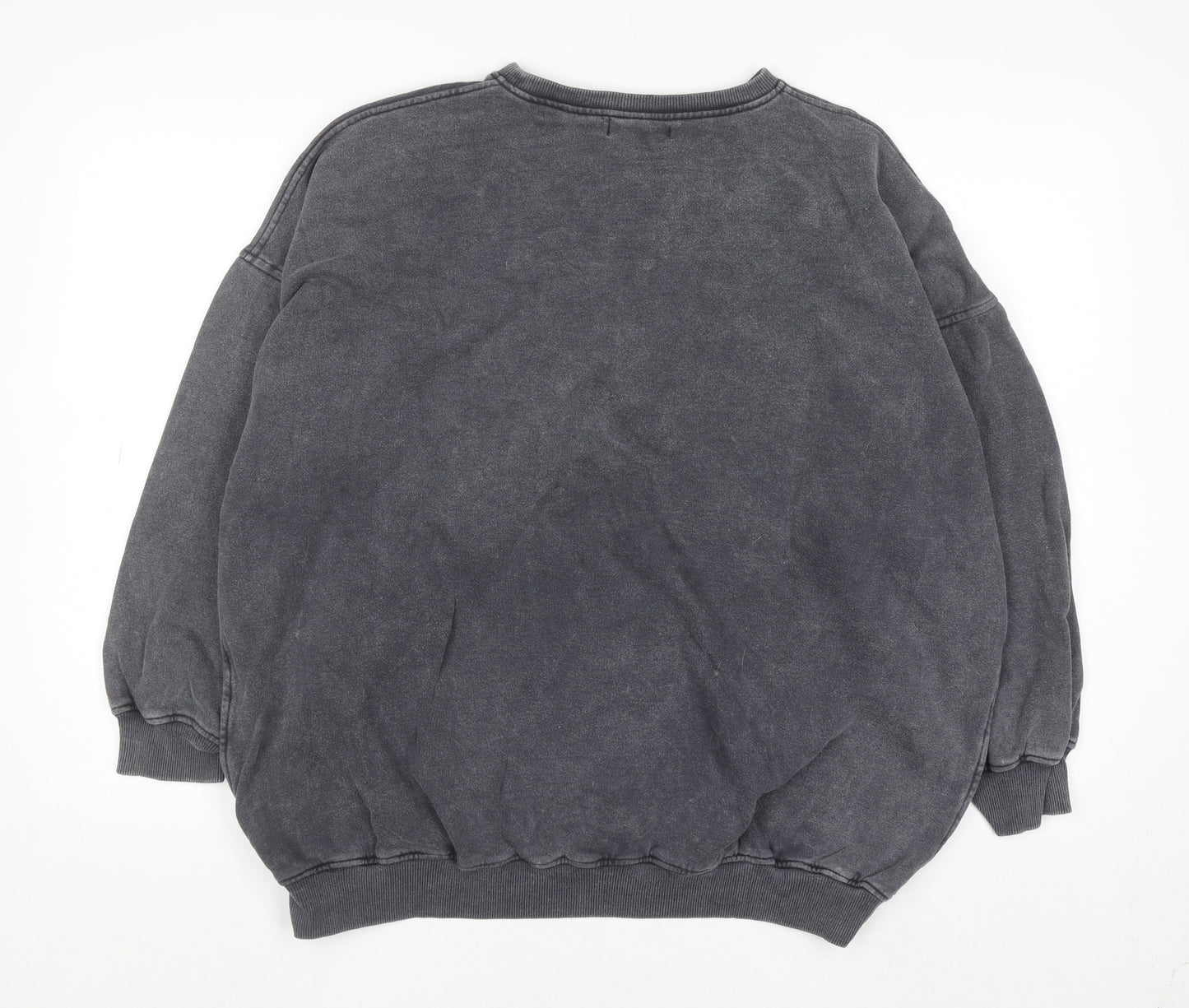 Motel Women’s Grey Angel Graphic Pullover Sweatshirt Size S