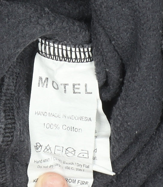 Motel Women’s Grey Angel Graphic Pullover Sweatshirt Size S