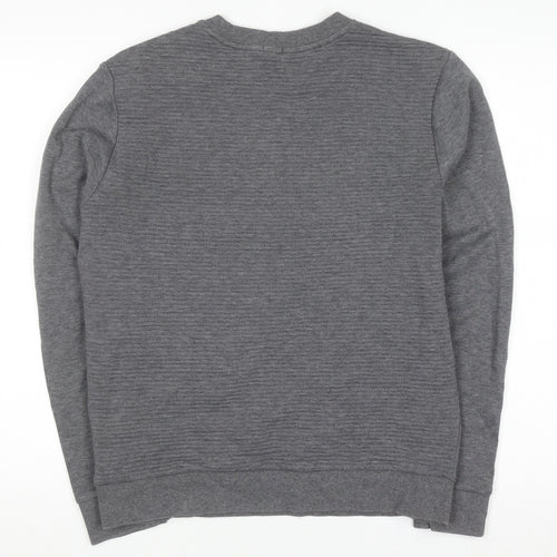 Hugo Boss Men's Grey Slim Fit Crew Neck Sweatshirt Size M